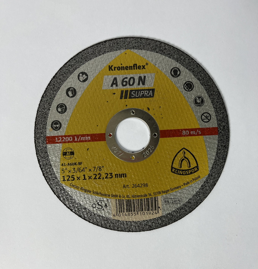 Kotúč rezný 125x1 mm na hliník Klingspor