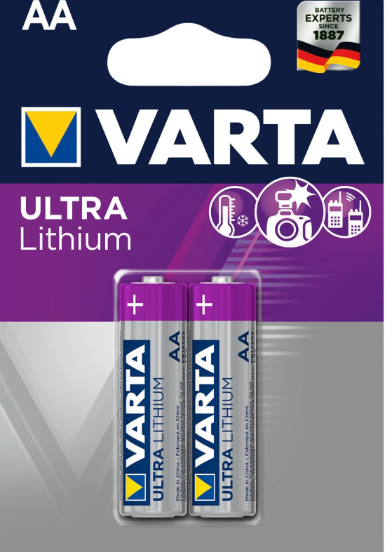 10x2 Varta Ultra Lithium Mignon AA LR 6