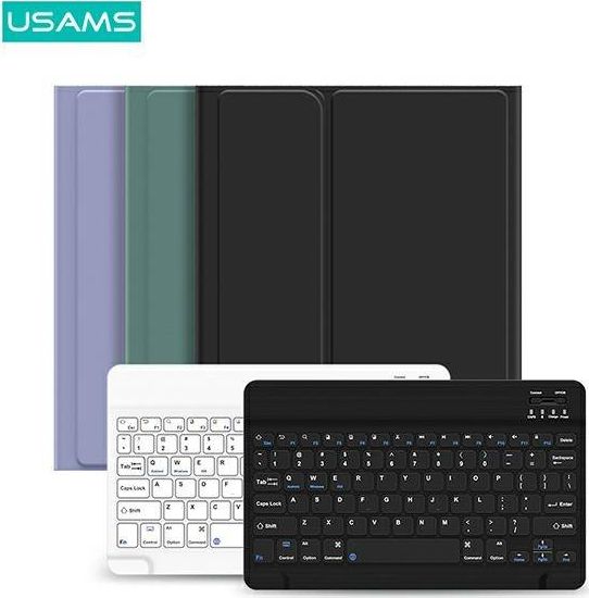 Usams USAMS Winro pouzdro s klávesnicí iPad Air 10.9 fialové pouzdro-bílá klávesnice/fialový kryt-bílá kayboard IP109YRU03 (US-BH655)