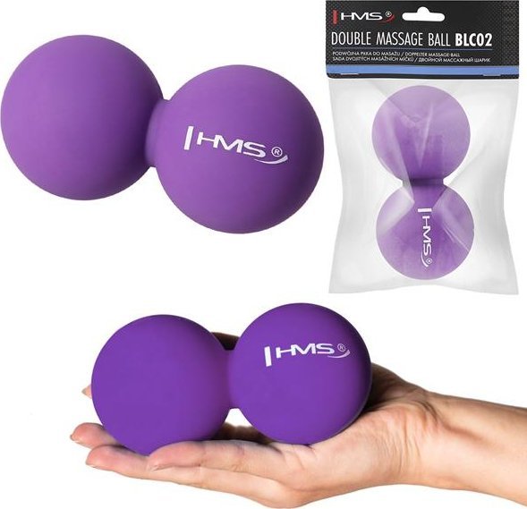 HMS BLC02 Violet Lacrosse Double HMS Massage Ball