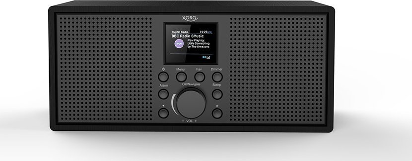 Xoro Dab 700 IR, internetové rádio, Spotify, DAB+, FM, BT, Holz