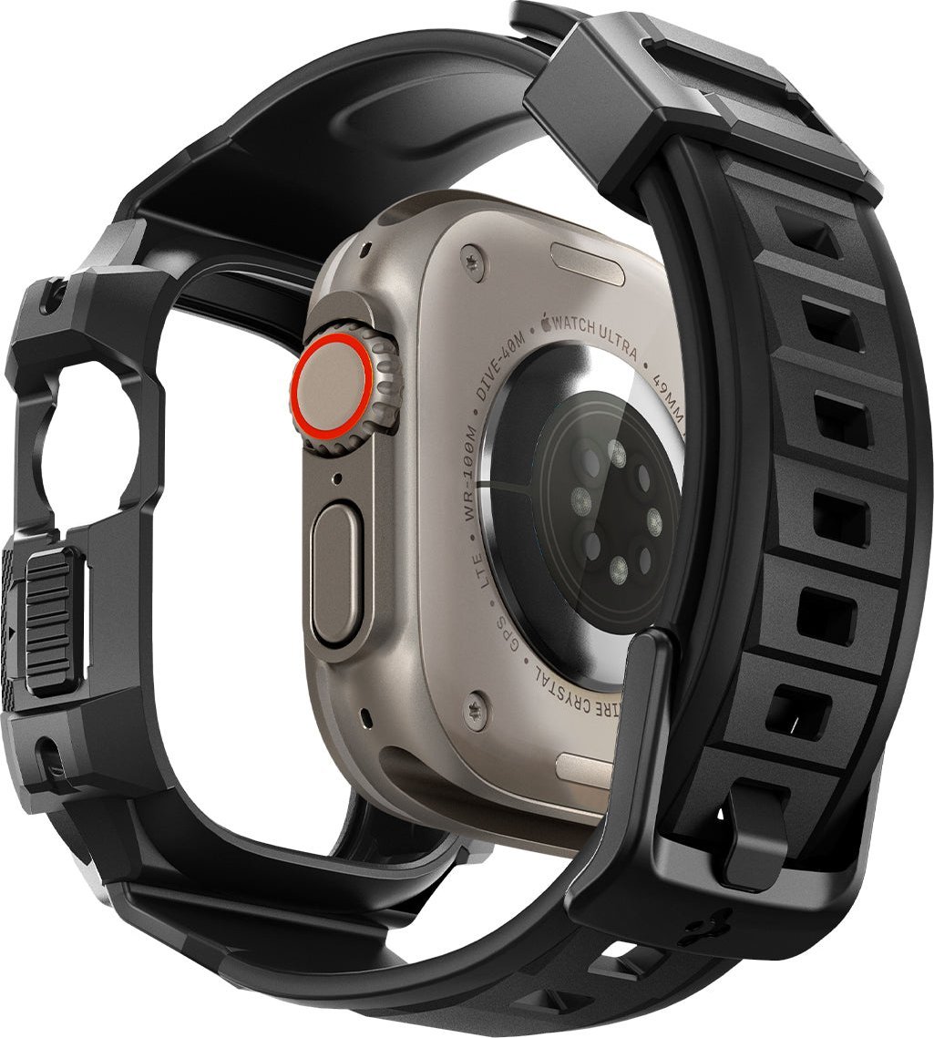 Spigen Spigen Rugged Armor Pro - Belt With Apple Watch Ultra 49 mm Housing (černá)