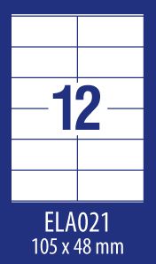 Avery Zweckform LABEL ZF ECONOMY 105X48MM 021 100ARK LABEL E100 ELA021 - ELA021