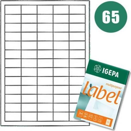 Mondi LABELS A4 IGEPA 38,1 X 21,2 MM BÍLÁ (100)