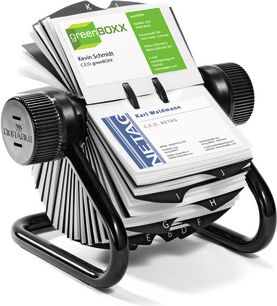 Odolný otočný vizitkář Visifix 400 ks. černá (2481-01)