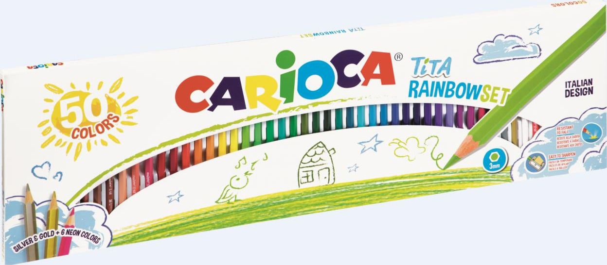 Tužkové pastelky Carioca Tita 50 barev CARIOCA