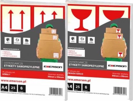 Emerson EMERSON LABELS A4 99 X 99 MM TOP (25)