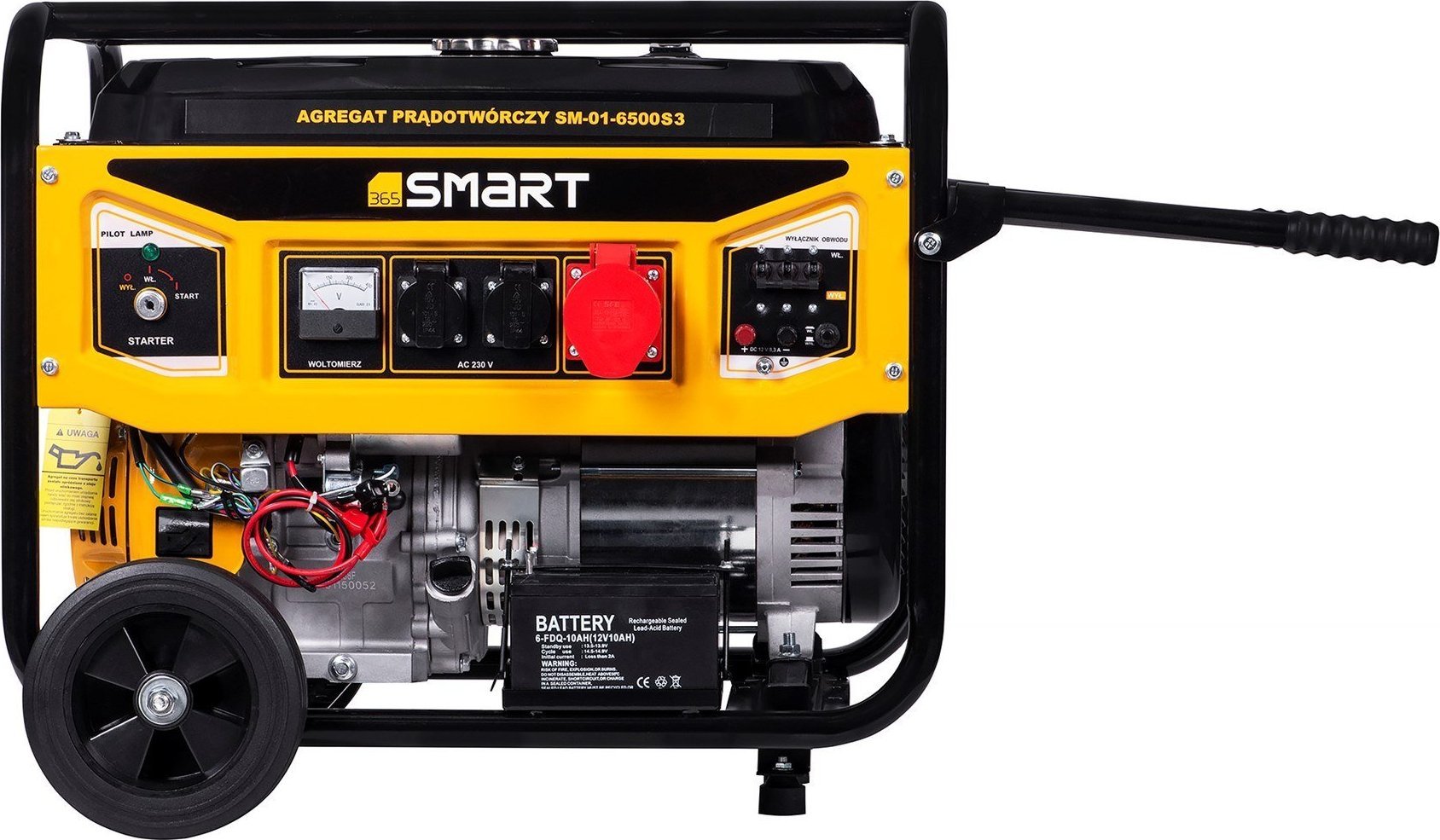 Generátor SMART365 Elektrocentrála 01-6500S3 5,5kW SMART365