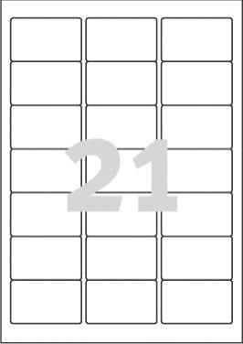 Avery Zweckform LABEL ZF J8560 63,5X38,1 25 LISTŮ/525/ LABEL - J8560-25