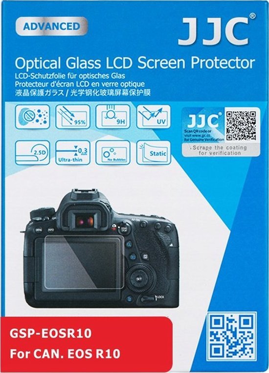 Skleněné kryt JJC pro LCD obrazovku pro Canon EOS R10 / GSP-EOSR10