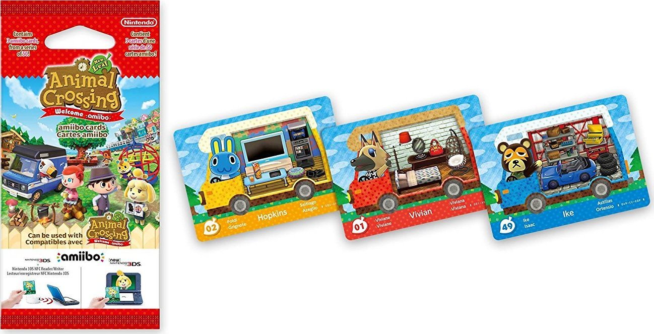 Nintendo Nintendo amiibo karty 3 ks. Zviera C. Nový L