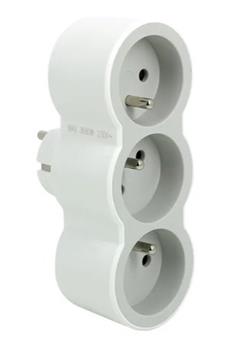 LEGRAND Revolution rozbočovač 3x2P+T, bielo-šedá