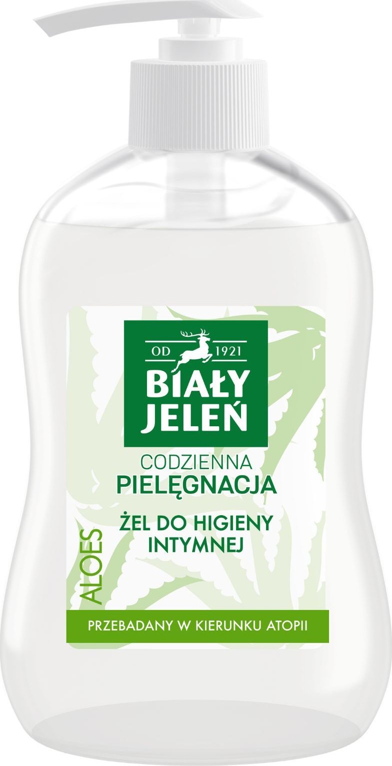 Bílý jelen gel pro intimní hygienu hypoalergenní aloe vera 500 ml