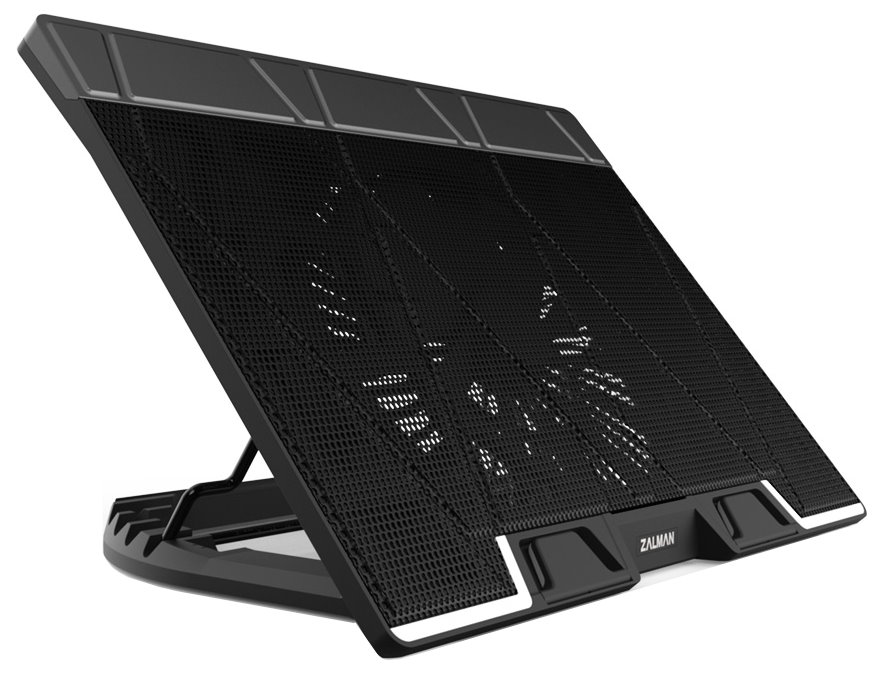 Zalman chladič notebooku ZM-NS3000 / pro notebooky do 17  / naklápěcí / USB Hub / USB / černý