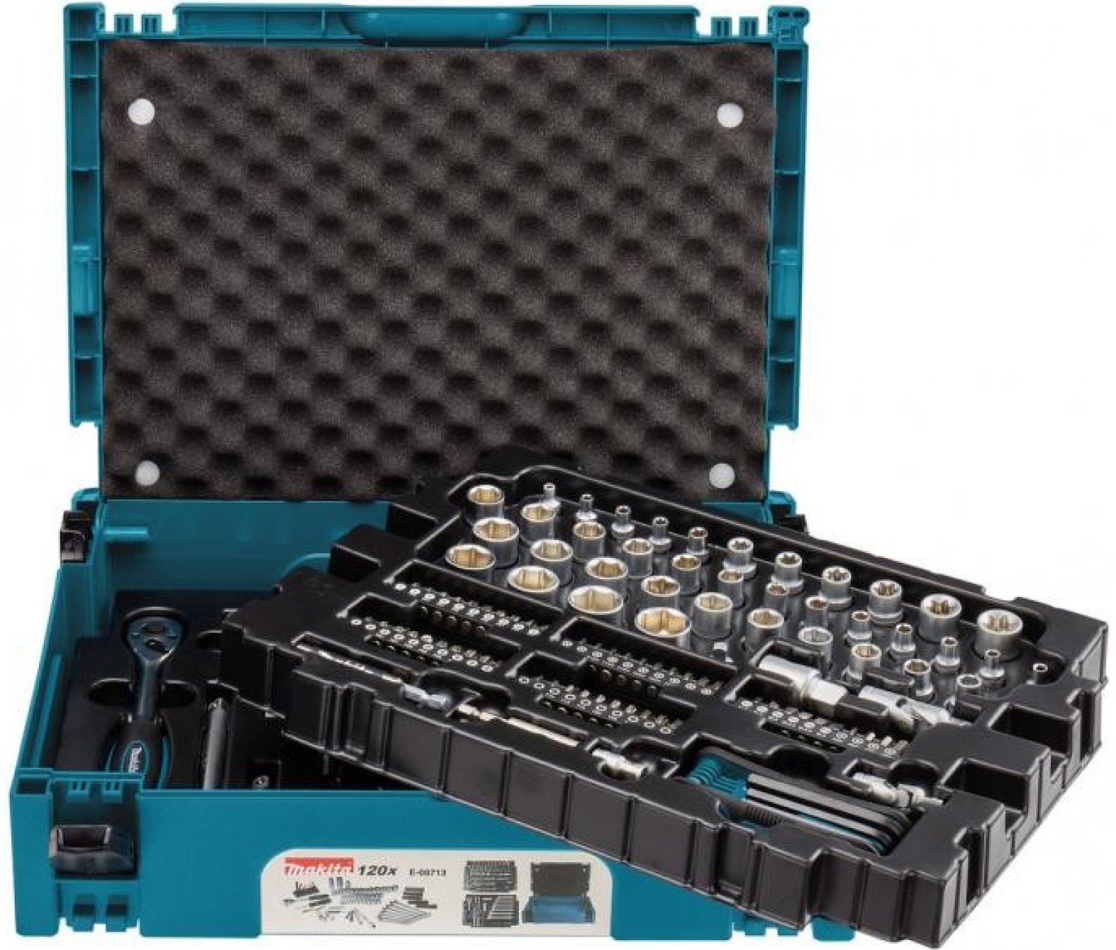 Makita E-08713 sada bitov&kľúčov a orechov / 120ks