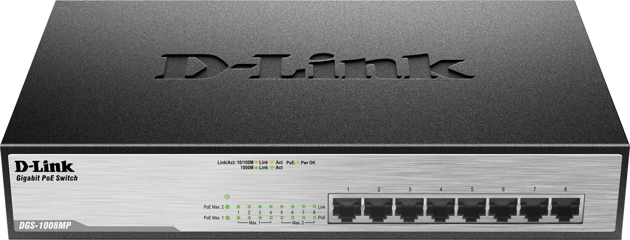 Prepínač D-Link DGS-1008MP