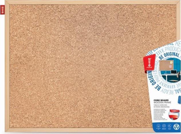 Memoboards Cork Plate Memobe Wooden Frame 90x60cm