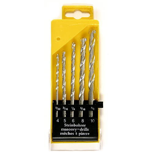 Vrtáky do zdiva sada 5 ks (4 - 10 mm) Strend Pro