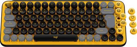 Logitech Pop Keys Wiveless Black and Yellow FR (920-010722)
