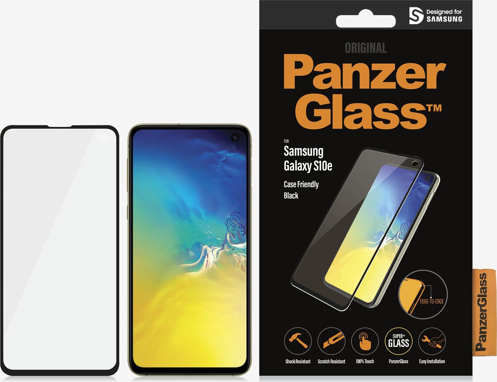 Tanzerglass Tempered Glass for Samsung Galaxy S10E pouzdro přátelské černé (7177)