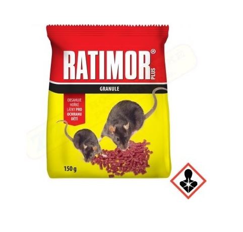 Ratimor Bromadiolon granule na krysy a potkany 150 g sáček