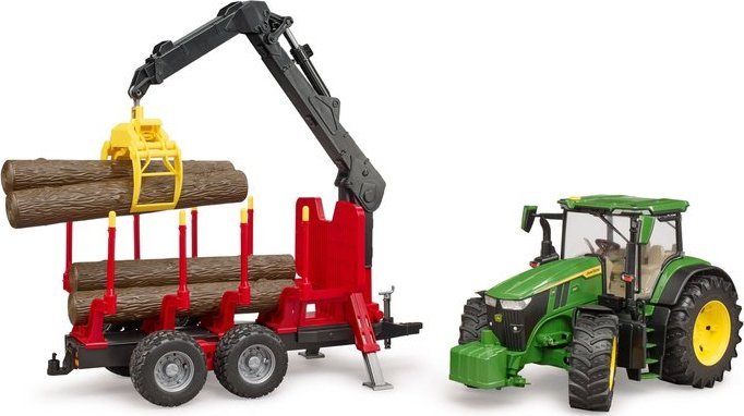 Bruder John Deere 7R 350 m vyvážací príves, model vozidla