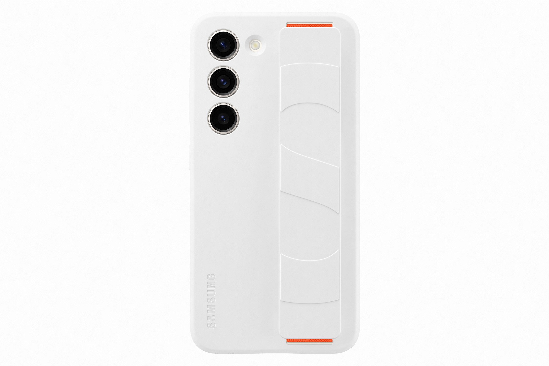 Samsung Silikonový zadní kryt s poutkem pro Samsung Galaxy S23 White