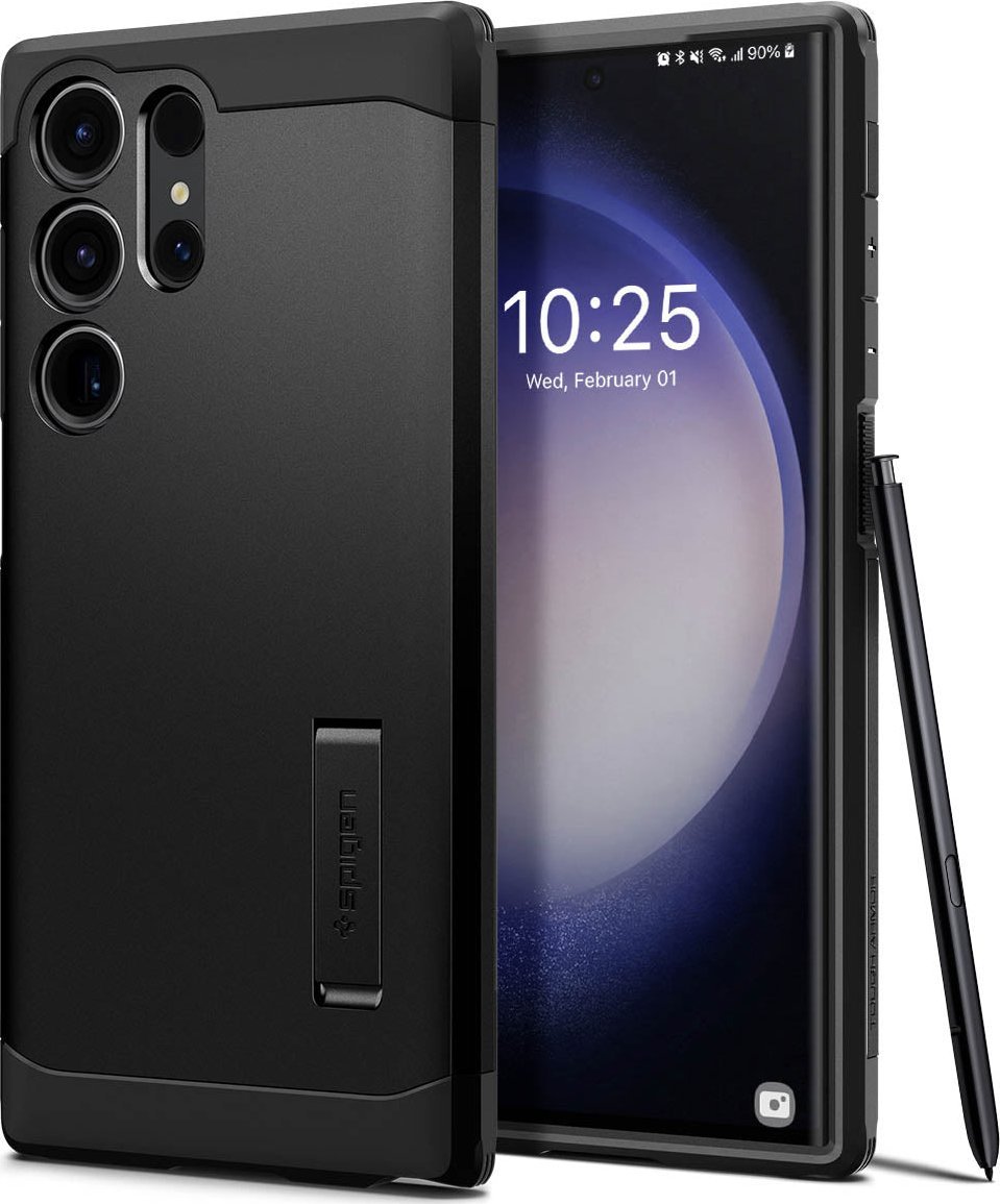 Spigen Spigen Tough Armor, Black - Samsung Galaxy S23 Ultra