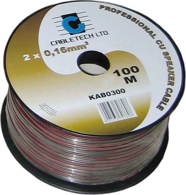Cabletech kabel 0,5 mm černý reproduktorový kabel