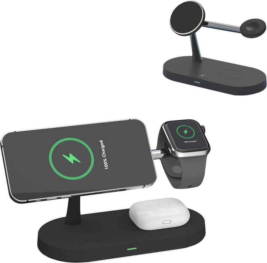 Indukční nabíječka Strado 3v1 QI T268 pro Apple iPhone/AirPods/Watch universal