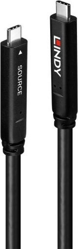 Lindy USB-C - USB-C USB kabel 10 m černý (43333)