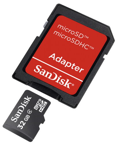 SANDISK SDSDQM-032G-B35A SanDisk Paměťová karta microSDHC karta 32GB + adaptér