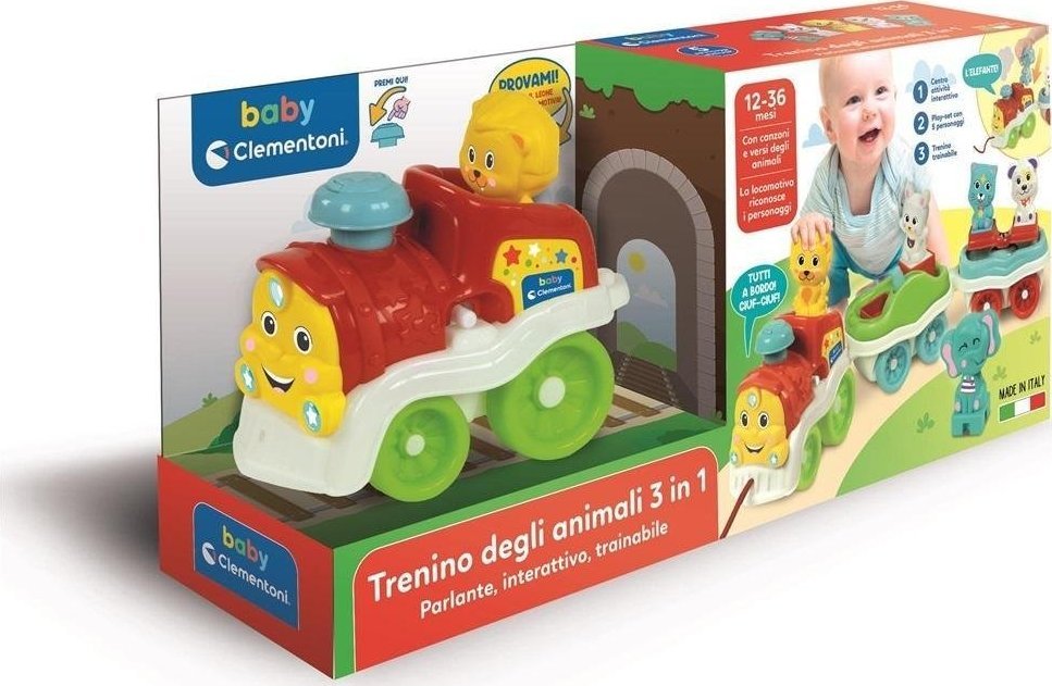 Clementoni Clementoni Interaktivní vláček se zvířátky 50802