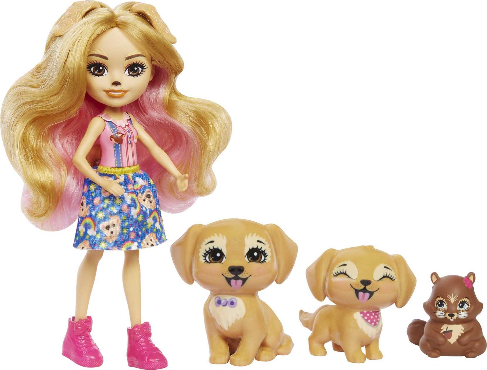 Mattel Doll Enchantimals Family Dogs Retrívři HHB85
