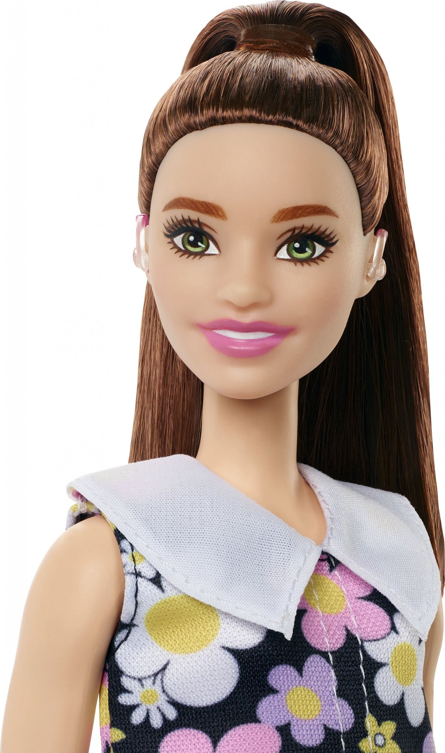 Bábika Barbie Mattel Bábika Barbie Fashionistas Kvetinové šaty / Slúchadlo HBV19 MATTEL