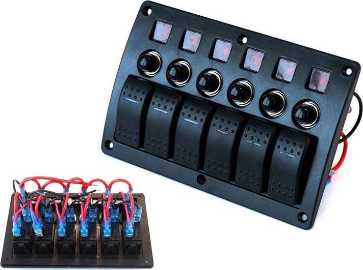 TurboWorks_F vypínač ZAP/VYPx6,BA 3x5A 2x10A 1x15A