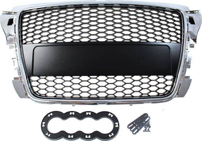 MTuning_F Grill Audi A3 8P RS-Style Chrome-Black (07-12)