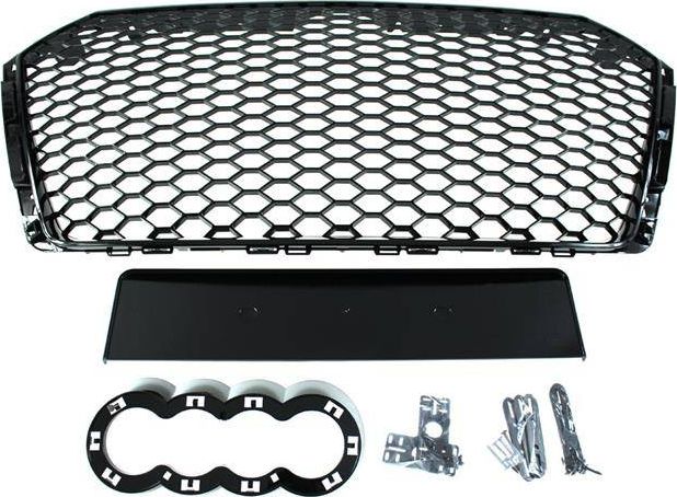 MTuning_F GRILL AUDI A4 B9 RS-STYLE LESK ČIERNA (2016+) PDC