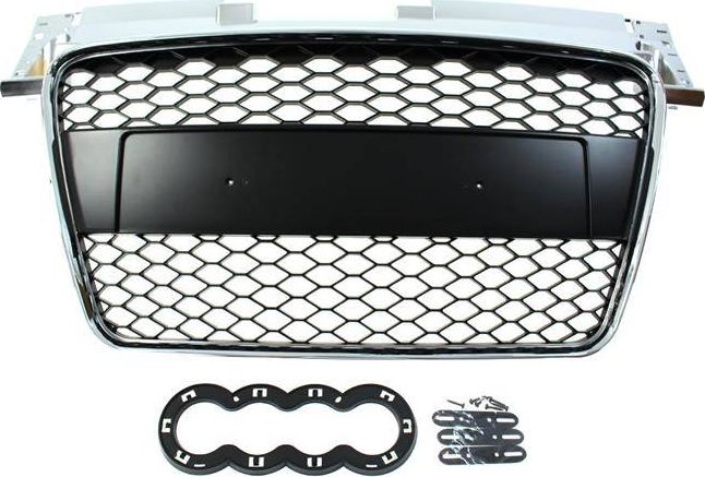MTuning_F GRILL AUDI TT 8J RS-STYLE CHROME-ČIERNA (06-14)
