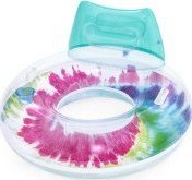 Kruh Bestway nafukovací křeslo s úchyty Tie Dye, 118 x 117 cm