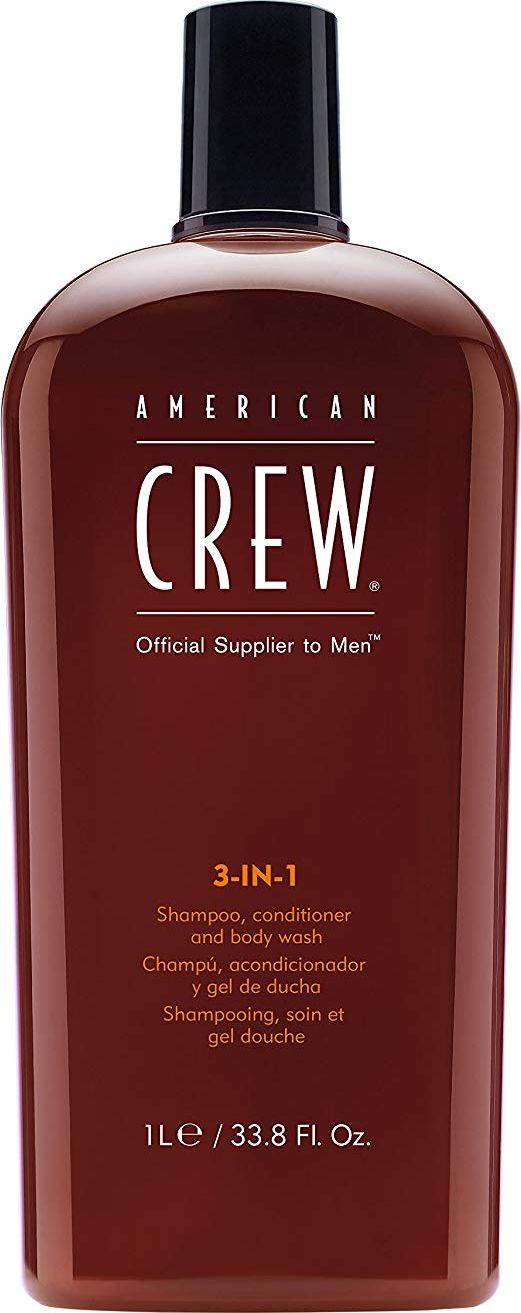 American Crew Oficiální dodavatel pro muže 3v1 šampon, kondicionér a sprchový gel 1000ml