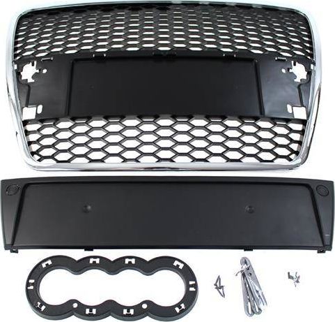 MTuning_F GRILL AUDI A6 C6 RS-STYLE CHROME-BLACK (04-09)