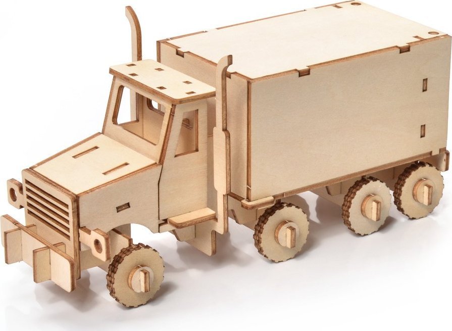 Malý príbeh Malý príbeh Drevený 3D model puzzle - nákladiak
