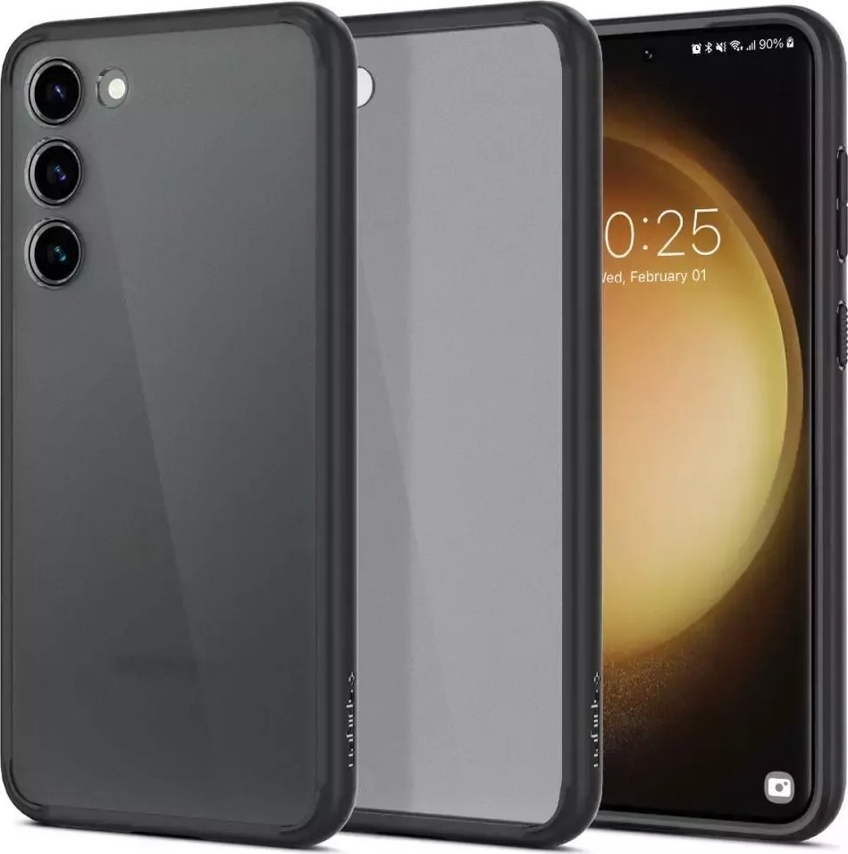 Puzdro Spigen Ultra Hybrid pre Samsung Galaxy S23 Frost Black