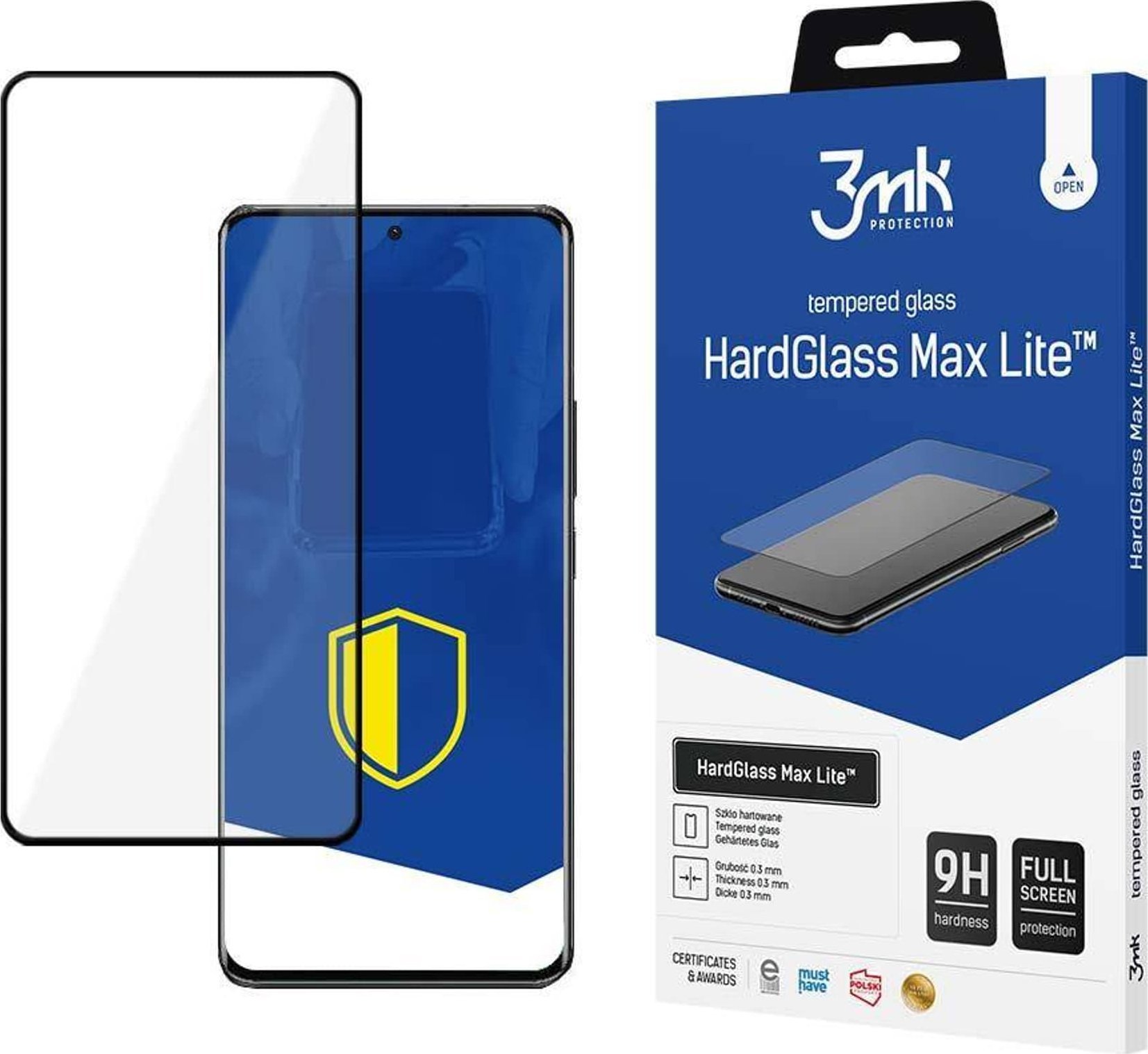3mk tvrzené sklo HardGlass Max Lite pro Xiaomi 13 Pro, černá