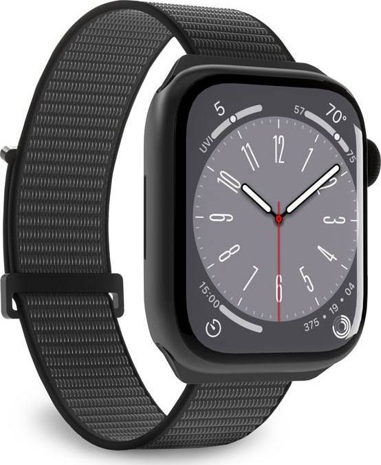 Puro PURO Nylonový sportovní řemínek Apple Watch 4/5/6/7/SE/8 40/41 mm (černý)