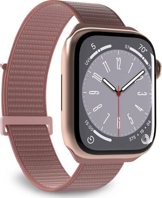 Puro PURO Nylonový sportovní řemínek Apple Watch 4/5/6/7/SE/8 40/41 mm (růžový)