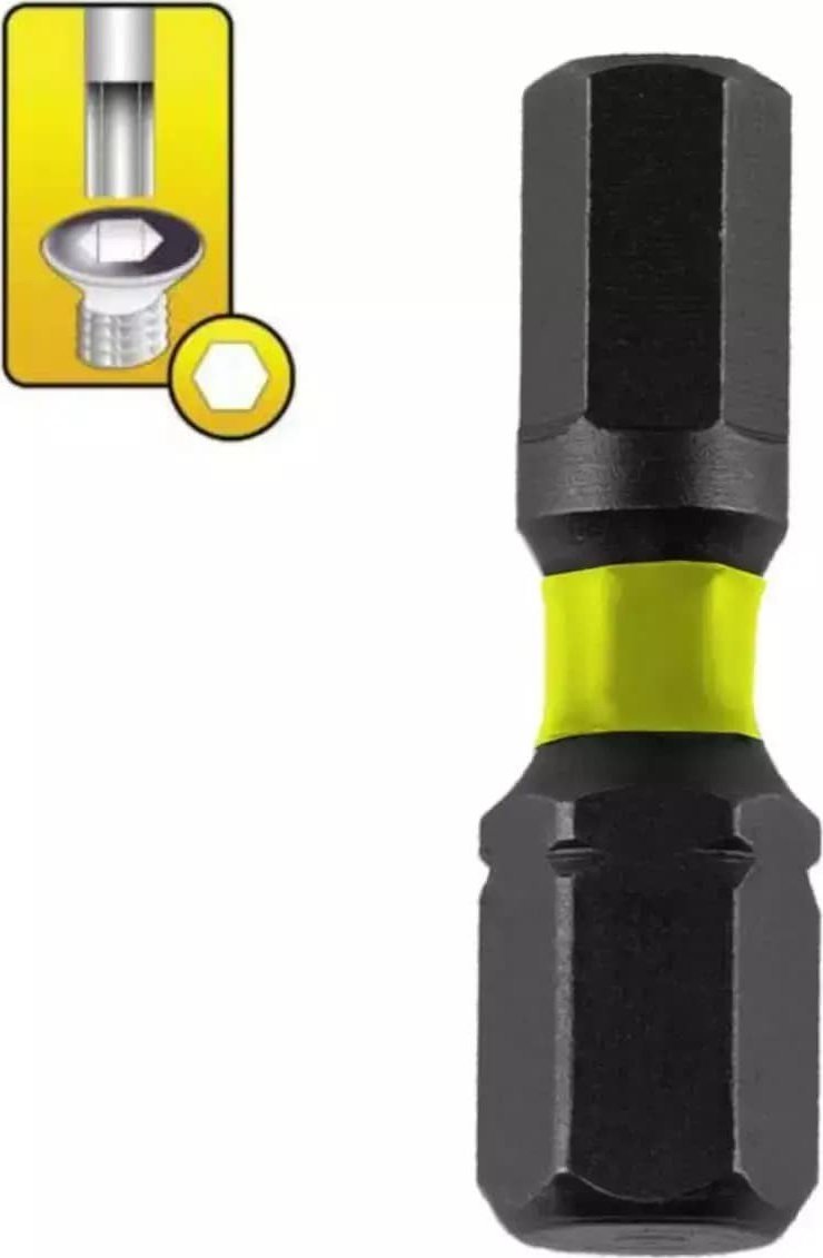 Nárazový šroubovák Dedra Hex H6x25mm, 2 ks blistr