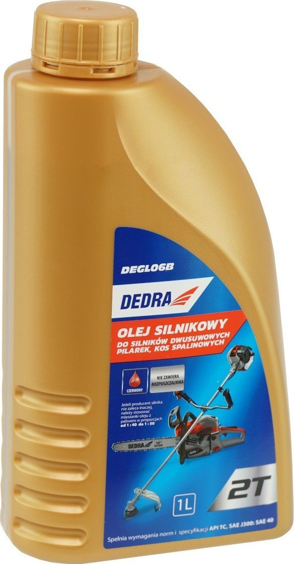 Olej pro dvoutaktní motory, motorové pily, křovinořezy 1L