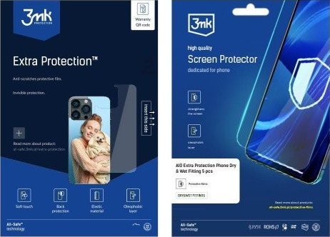 3MK All-In-One Extra ochrana telefonu laminát 5 ks.